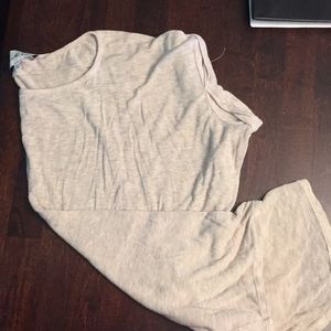 Oatmeal colored slouchy top